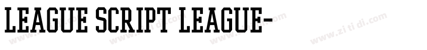 League Script League字体转换